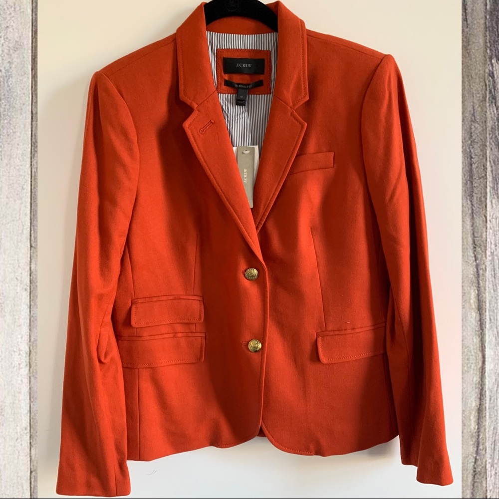 NWT J.Crew Schoolboy Blazer Burnt Umber 10